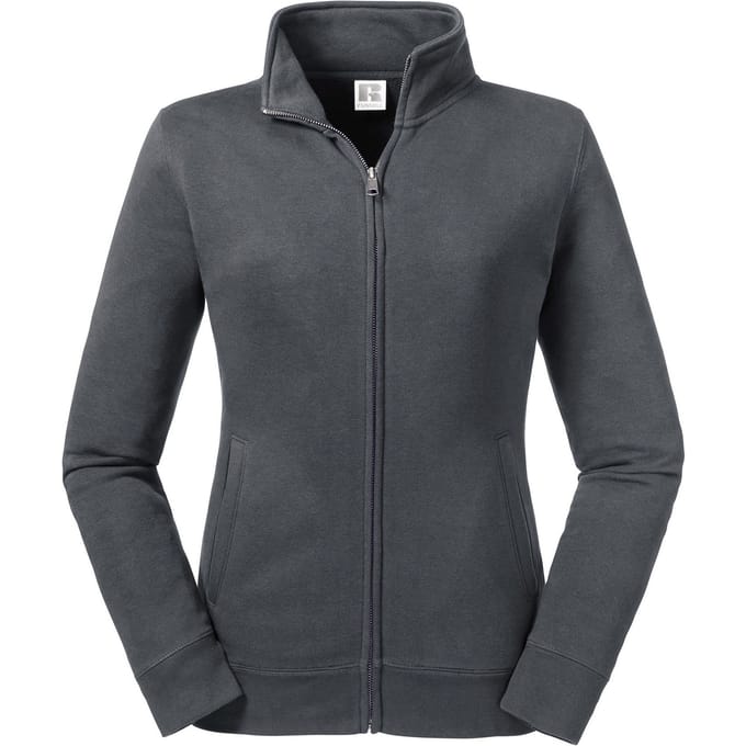 Russell Dames/dames Authentieke Sweat Jacket (Convoy Grijs Effen)