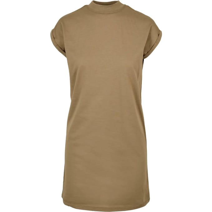 Urban Classics - Turtle Extended Shoulder Korte jurk - M - Groen