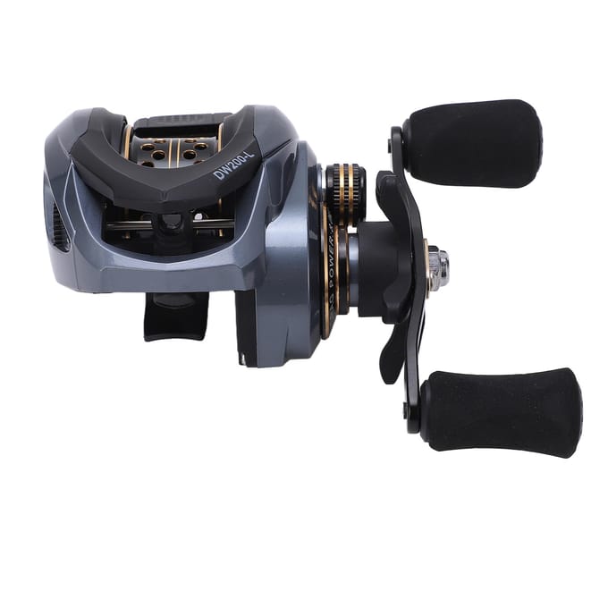 Baitcasting Reel Kunstaas Visreel Wiel 7.2:1 Ratio 18+1BB met Micro Draadspoel Dubbele Remsystemen gray