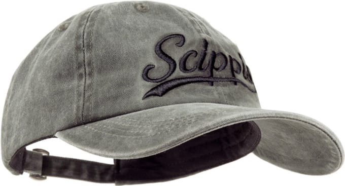 Scippis Baseball Cap – Olijf– Onesize - Stonewashed Canvas Pet