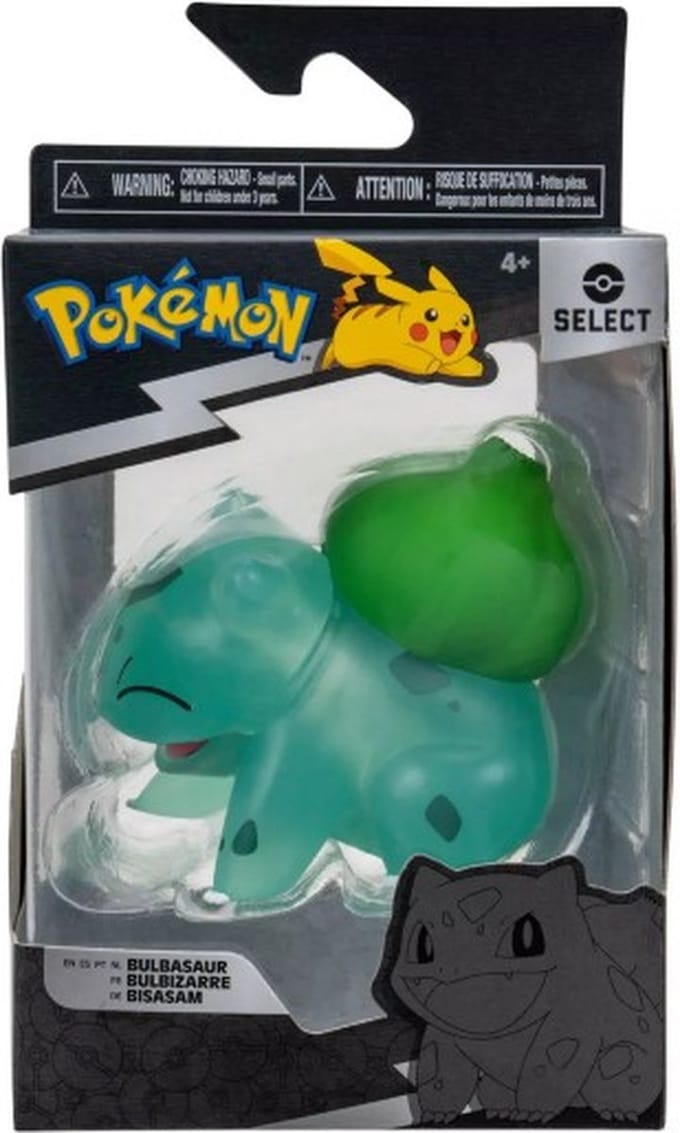 Pokemon - Bulbasaur Battle Figure 3 Inch - Translucent Material ( 37949 )