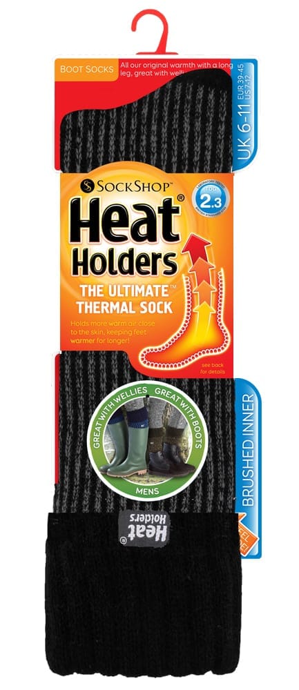 Heat Holders - Thermische laarzensokken voor heren - Zwart