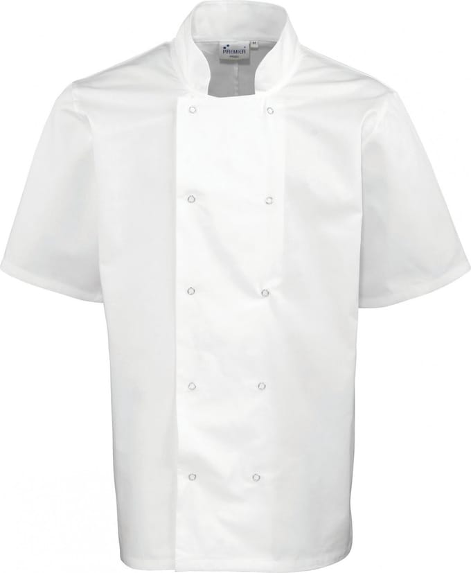 Schort/Tuniek/Werkblouse Unisex M Premier White 65% Polyester, 35% Katoen