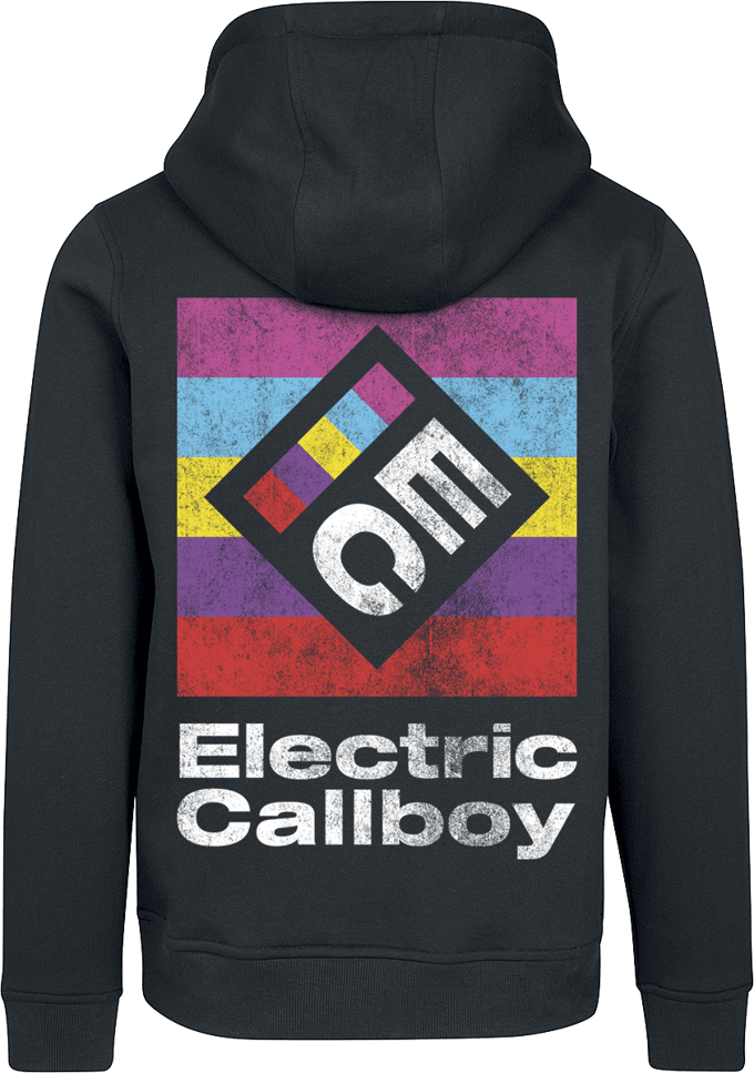 Electric Callboy Square Logo Heren Trui met capuchon - zwart - M