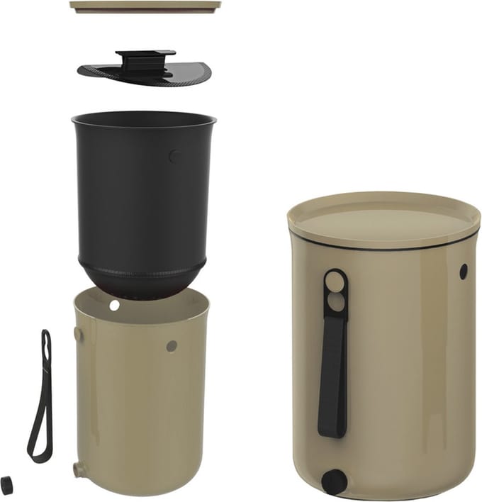 Bokashi Organko 2 Compostbak 9,6l Set2 Cappucino - Zonder Bran