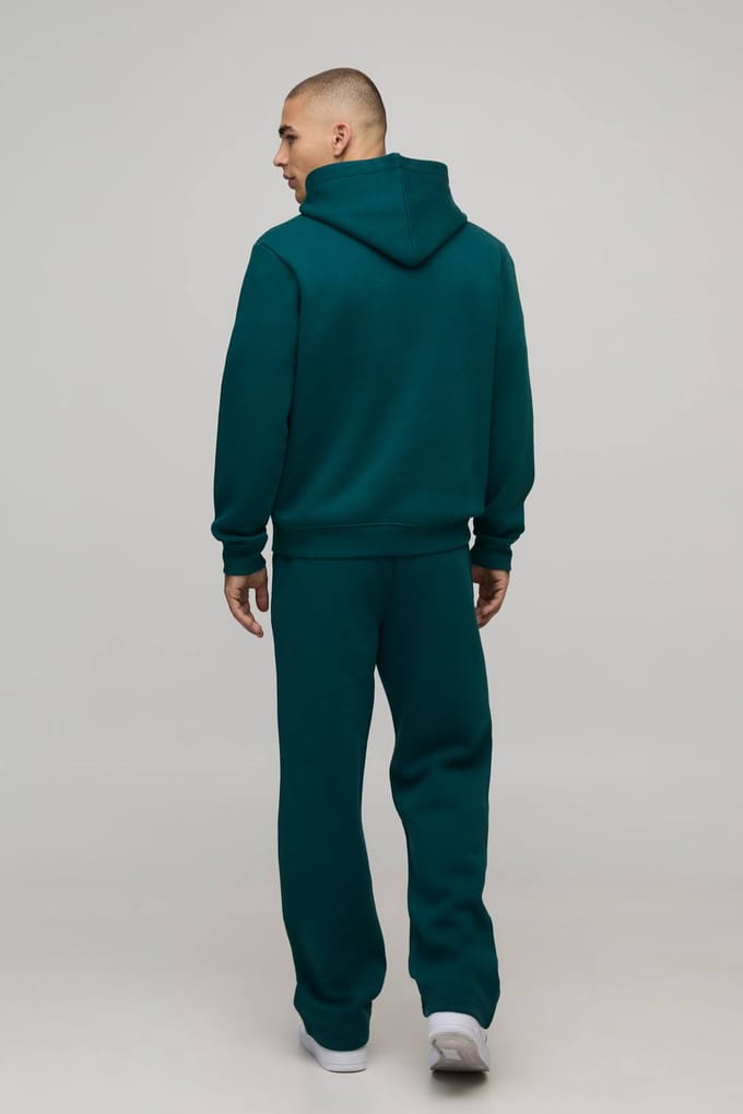 Essential Regular Fit Over the Head Hoodie | Teal | Size Small