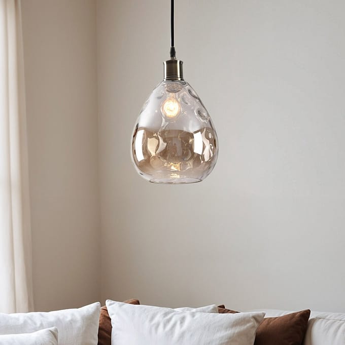 LumenXL 1-lichts hanglamp Verona - cognac