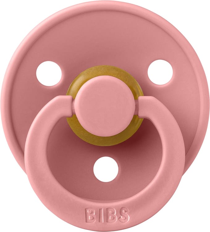 Bibs Fopspeen Latex Round 0-6mnd Dusty Pink