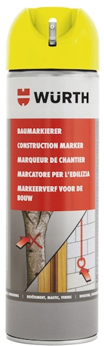 Wurth - Bouwplaatsmarker - bouwmarkeerspray inhoud