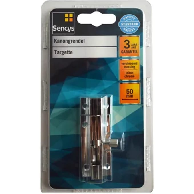 Sencys Kanongrendel Verchroomd Messing 50mm