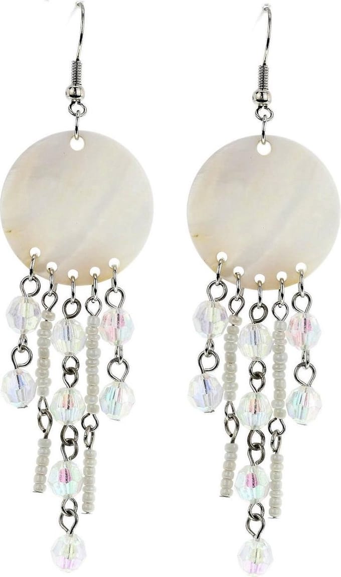 Behave - Oorhangers boho chic met schelp en kralen voor zomerlooks