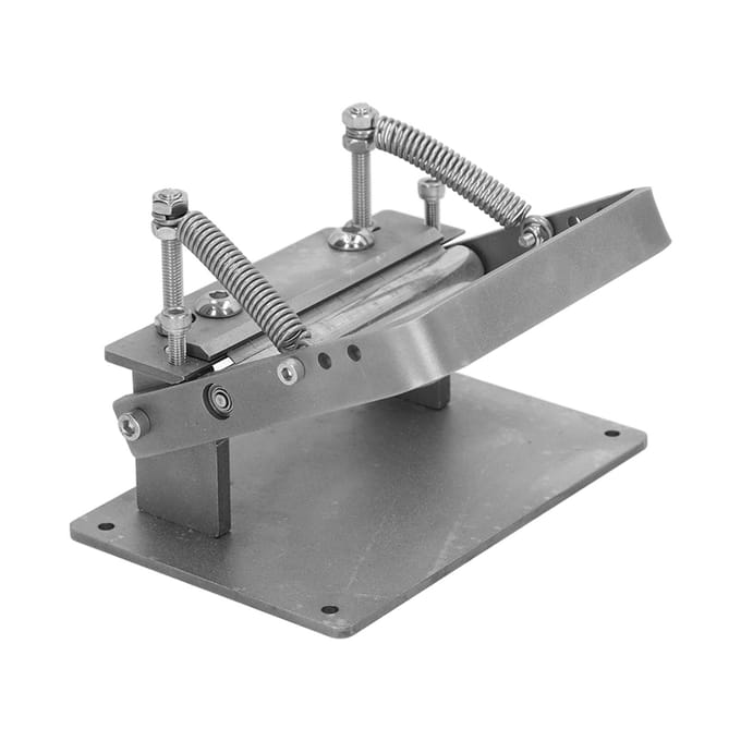 Handmatige Leer Schilmachine DIY Lichtgewicht RVS Nauwkeurig Snijden Leer Skiver gray