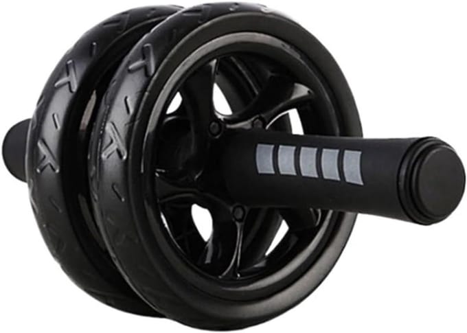 Buikspierwiel - Core Trainer - Core Training - Dubbele Glijwielen - 0.6 kg - Zwart