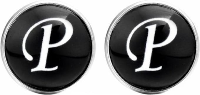 Fako Bijoux - Manchetknopen - Alfabet - Letter P