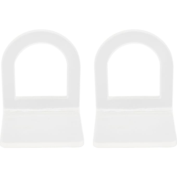 2 STUKS Acryl Spoelbakborstelhouder Helder Solide Constructie Multifunctioneel Eenvoudige Installatie Schrobborstel white