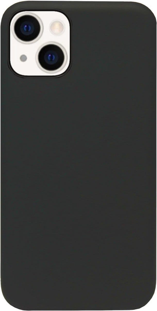 ADEL Siliconen Back Cover Softcase Hoesje Geschikt voor iPhone 14 - Zwart