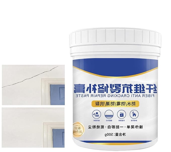 Gipsplaat reparatiepasta - Scheurvuller Muur - Wandherstel Binnen - Waterdichte Sneldrogend - 500 Gram - Wit