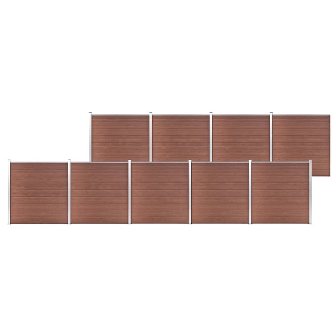 vidaXL - Schutting - 1564x186 - cm - HKC - bruin