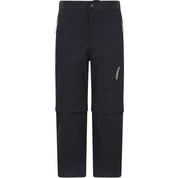 Mountain Warehouse Boswaterbestendige afritsbroek voor kinderen/kinderen (Zwart)