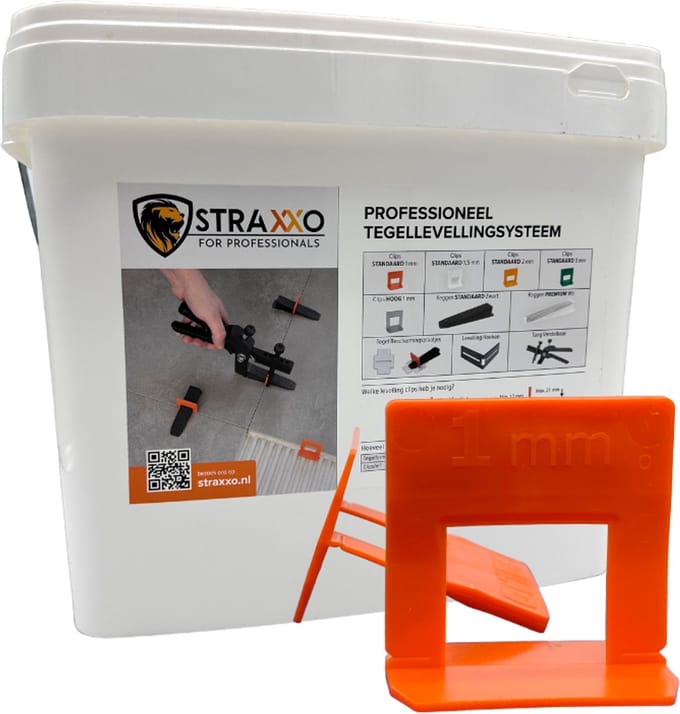 Complete starterset 1 mm – 250 clips, 250 keggen en tang