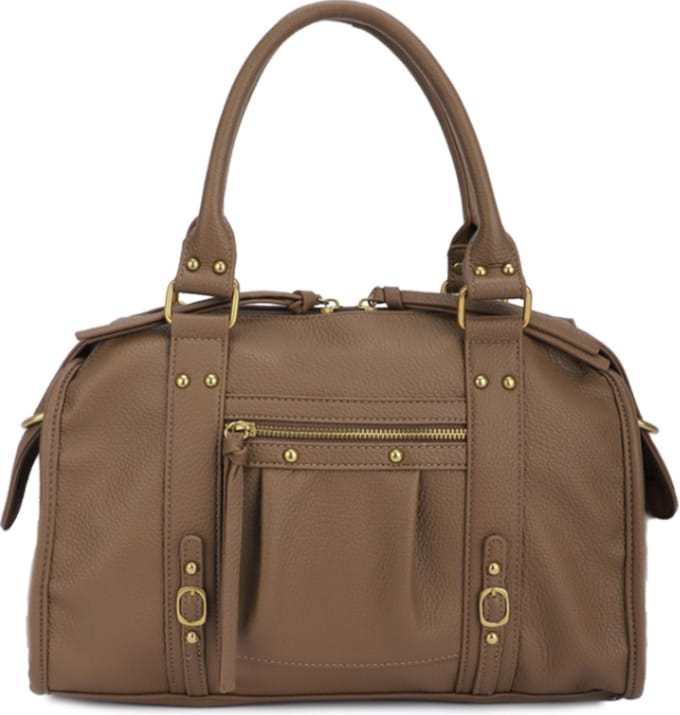 Phill W - Handtas - shopper - met extra lange riem - soft - taupe