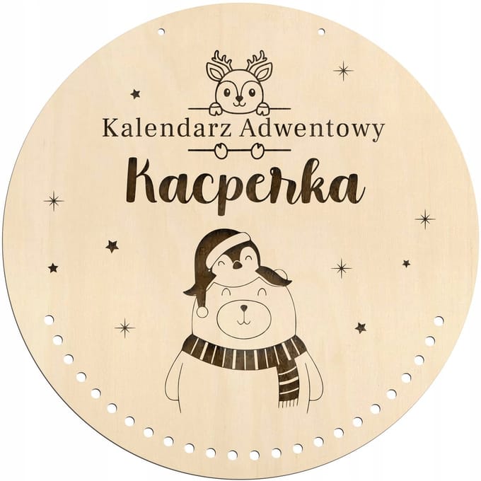 SMX Design - Adventskalender - Houten Basis - Met Kindernaam - Wanddecoratie