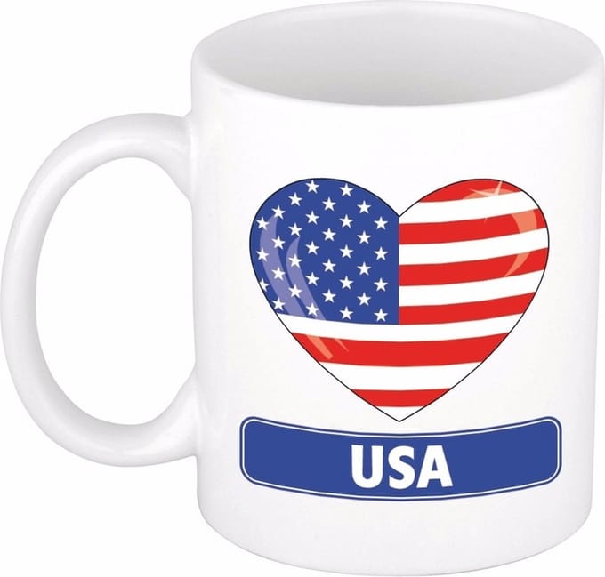 Hartje Amerika mok / beker 300 ml