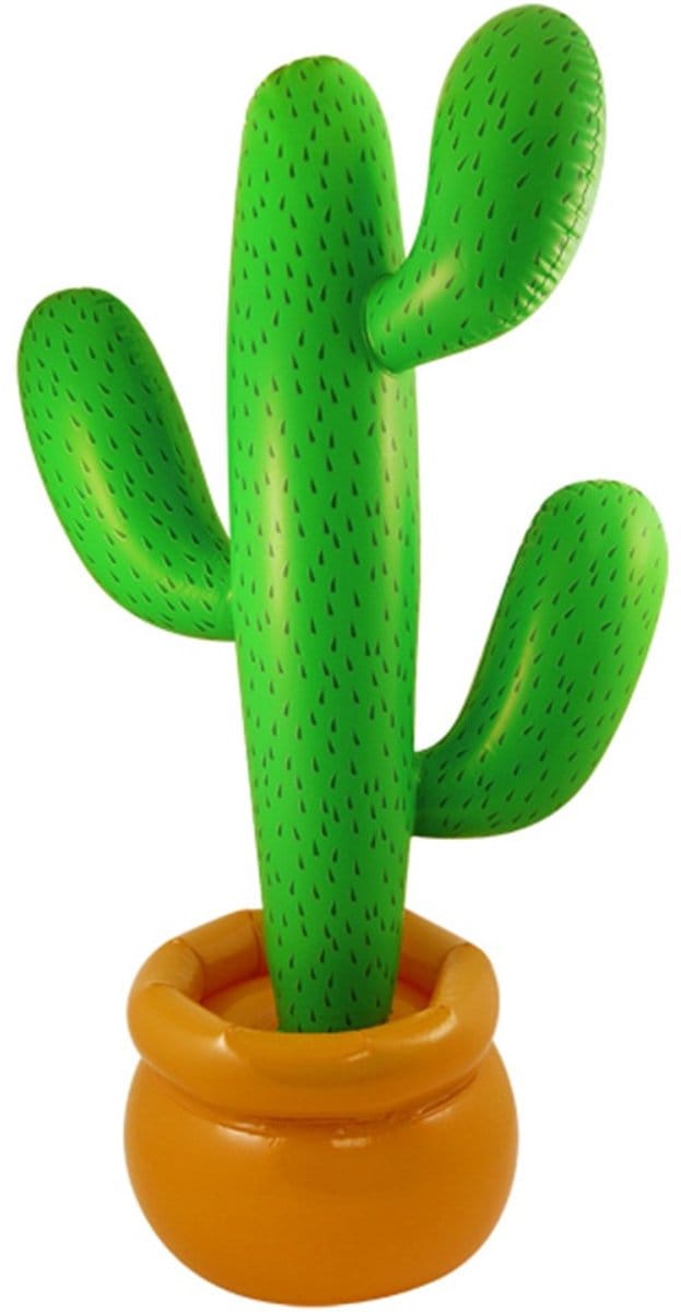 Smiffys - Inflatable Cactus Feestdecoratie - Groen