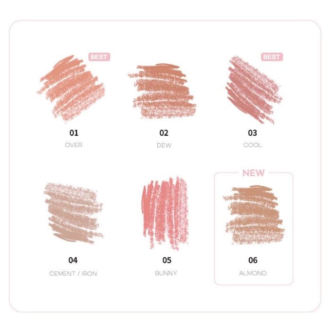 [AOU Cosmetics] Blending Lip Pencil 1.6g 01 Over beige