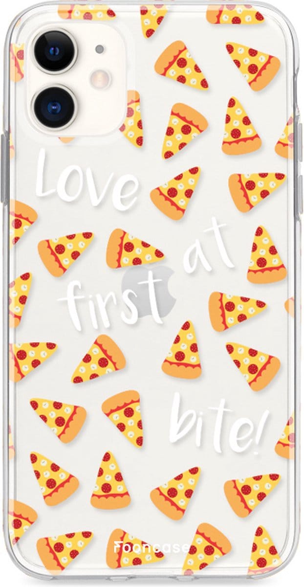 Fooncase Hoesje Geschikt voor iPhone 11 - Shockproof Case - Back Cover / Soft Case - Pizza