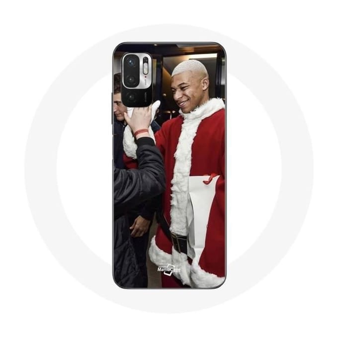 Coque pour Xiaomi Redmi Note 10T 5G Mbappé Foot Joyeux noël