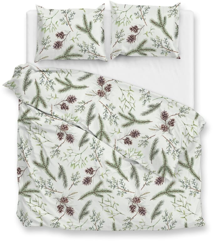 Zohome Pino Dekbedovertrek - Extra breed - 260x200/220 cm - Green