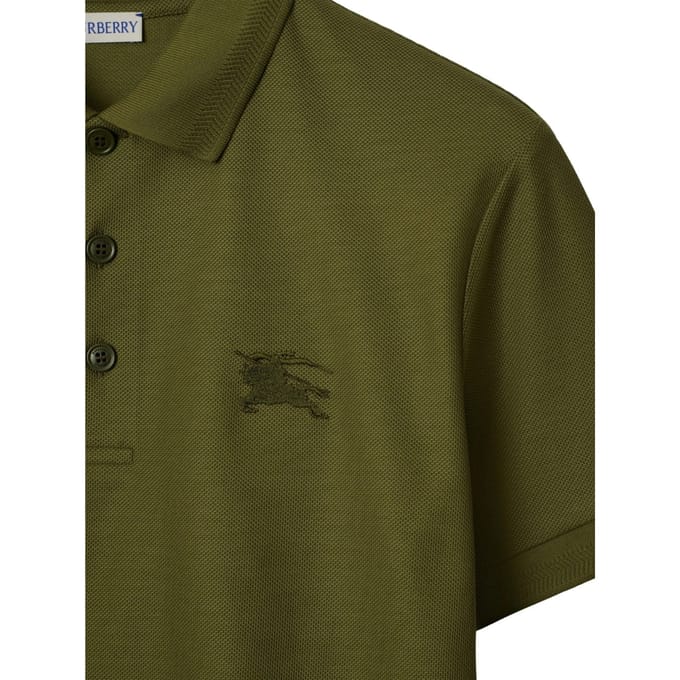 Burberry Eddie Ekd Olijfgroene Poloshirt