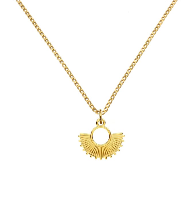 ARLIZI 2211 Ketting zon hanger - verguld - 46 cm