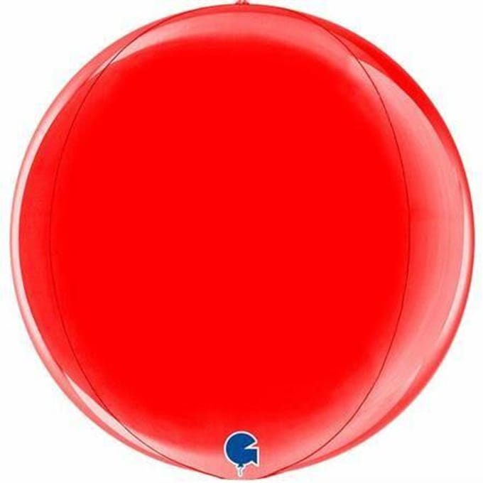 Ballon Globe Kula Rood 4D 40 Cm