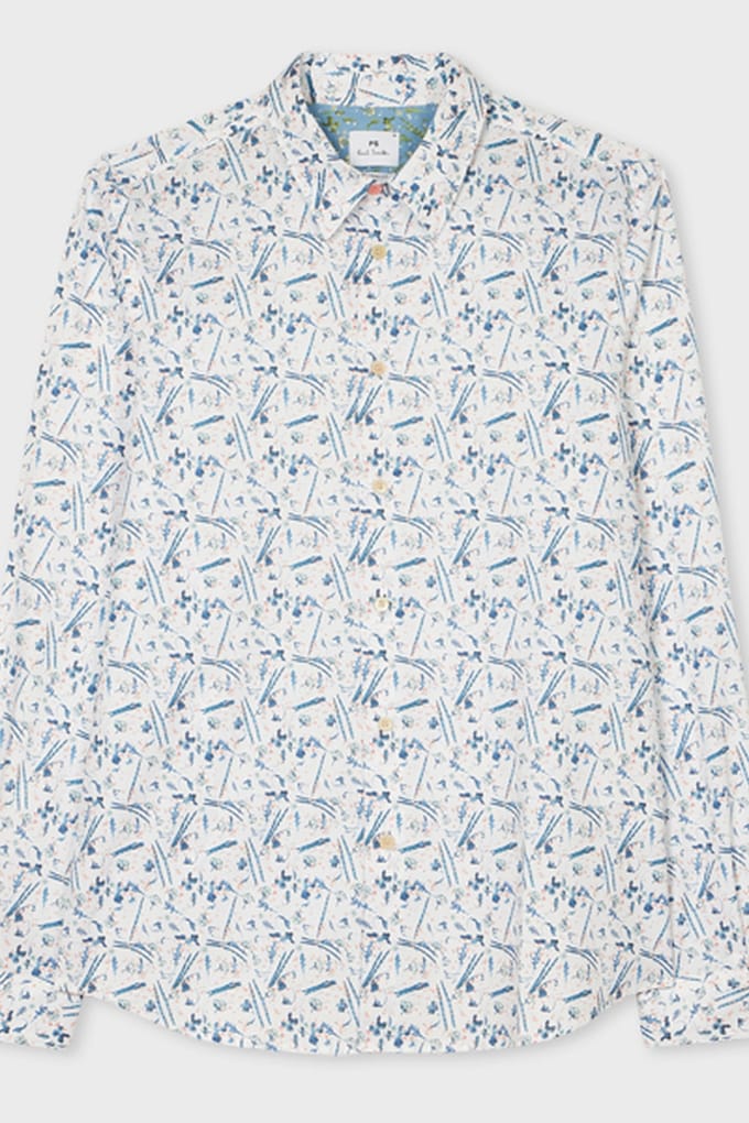 Paul Smith Ls Tailored Fit Shirt White Größe: M | Casual hemden Outlet | Herren | Weiß
