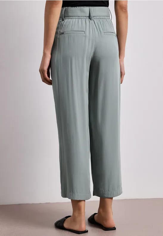 7/8 Wide Legs broek met riem