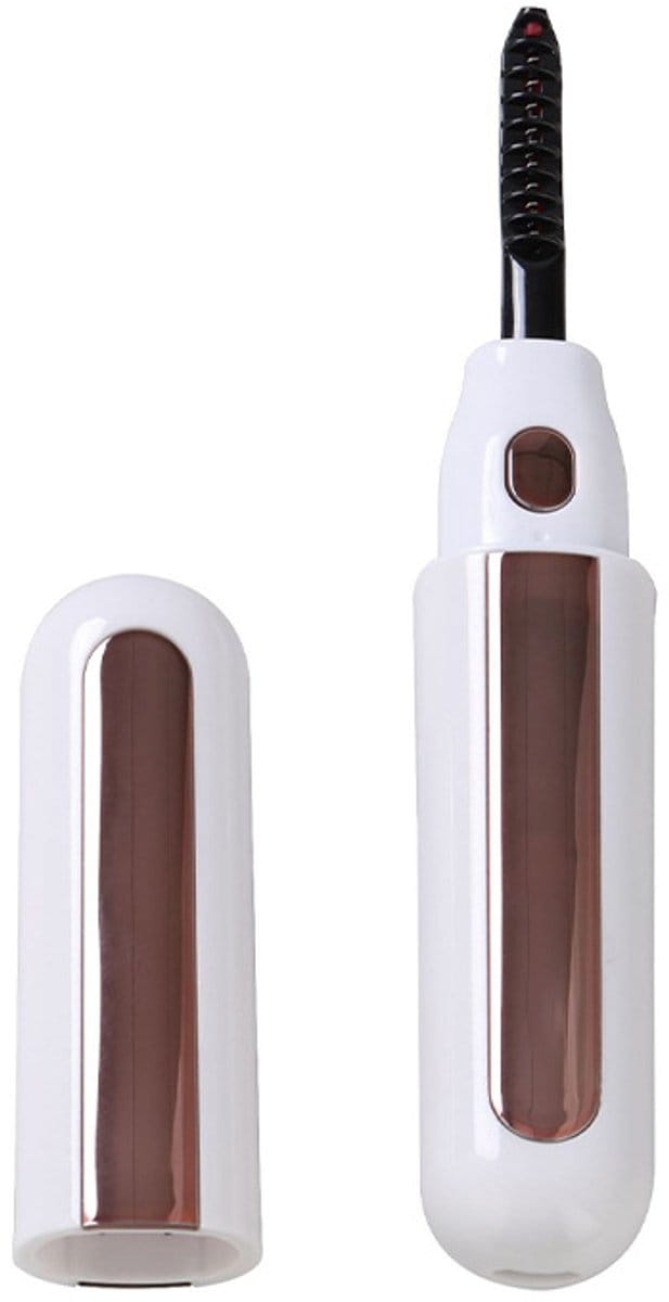 ECTEATOY® Elektrische wimperkruller met verwarming - USB-oplaadbaar voor langdurige fixatie - Mini draagbare wimperkruller - Wit