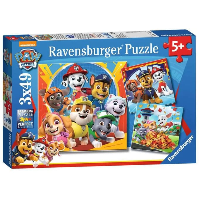 3 puzzles 49 stuks klaar voor redding / pat'patrol Ravensburger