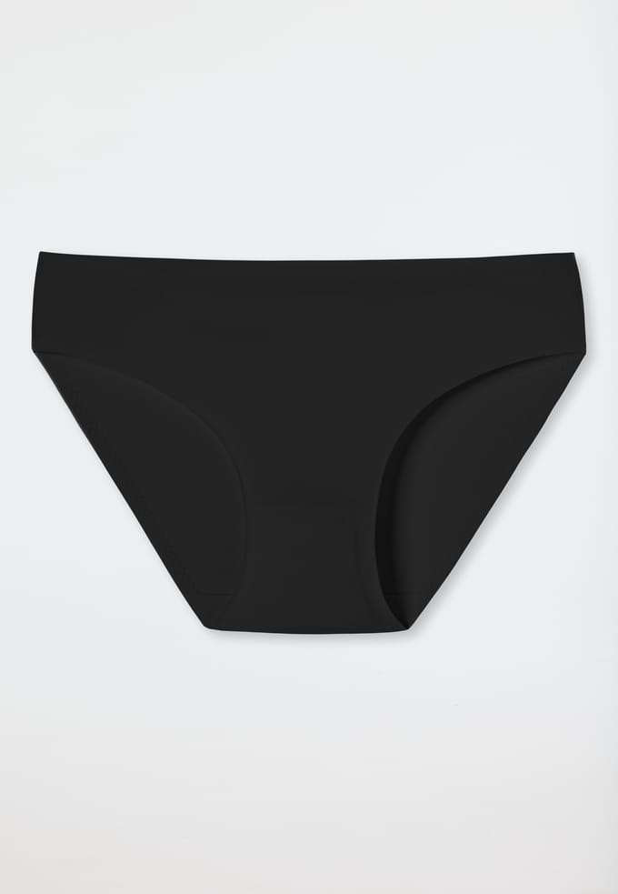 Schiesser Invisible Soft Rio-Slip Dames Onderbroek - naadloos - zwart
