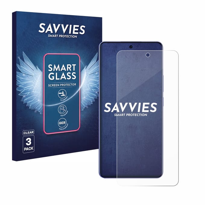 3 Stuks Savvies Screenprotector - geschikt voor realme Narzo Power - beschermfolie glas transparant