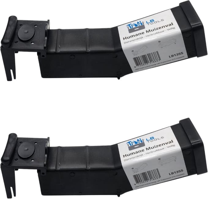 LB Tools - Set van twee herbruikbare humane muizenval voor een diervriendelijke oplossing.