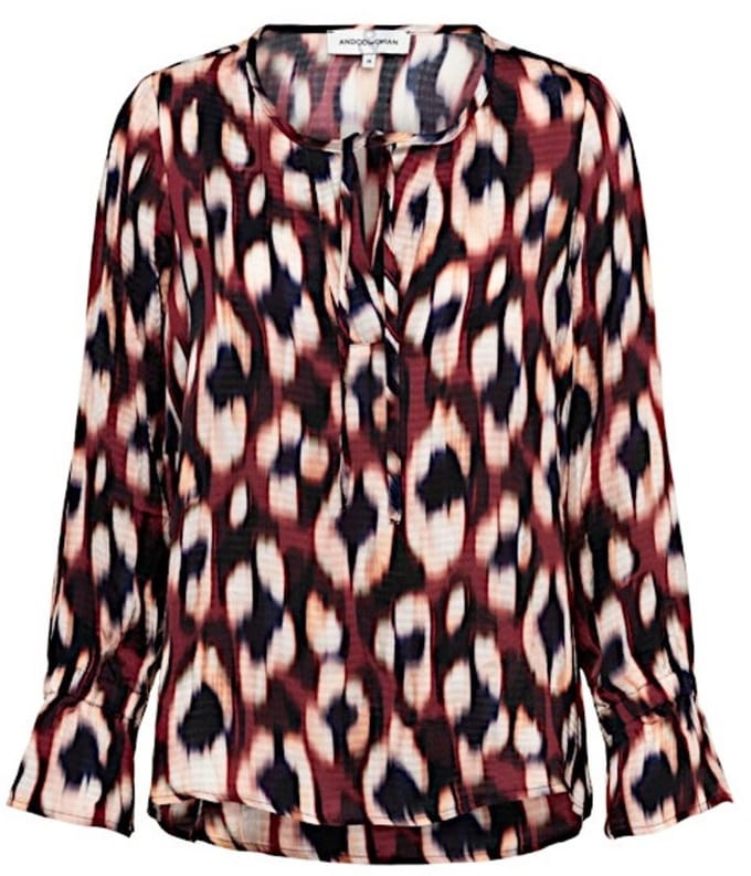MELINA FADED SMALL LW-Wine Red multi - XL