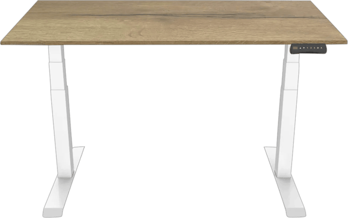 Euroseats Elektrisch Zit Sta Bureau 160 x 80 Wit/Eiken