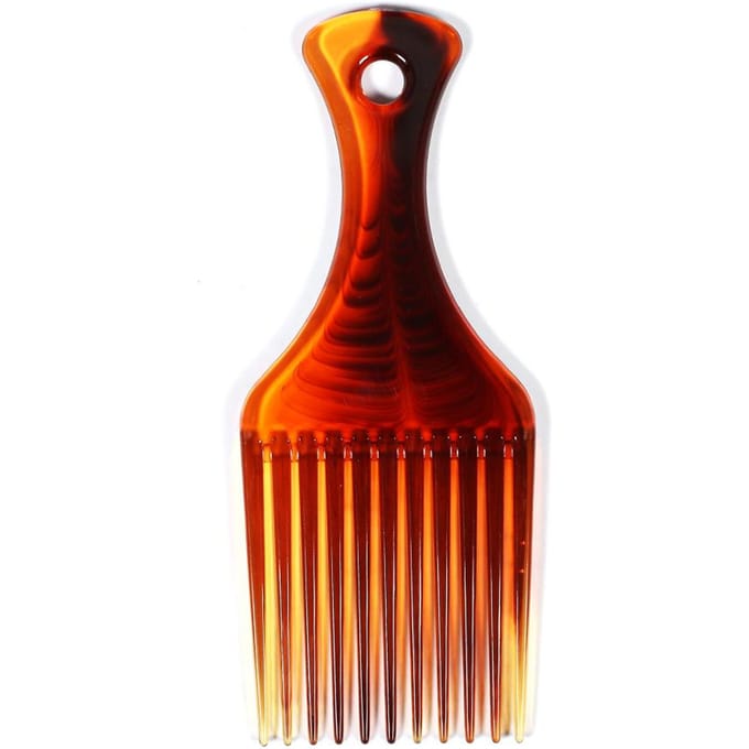 Kam met Wijde Tanden Plastic Anti Klitten Krullend Afro Haar Kappersuitrusting Kam red