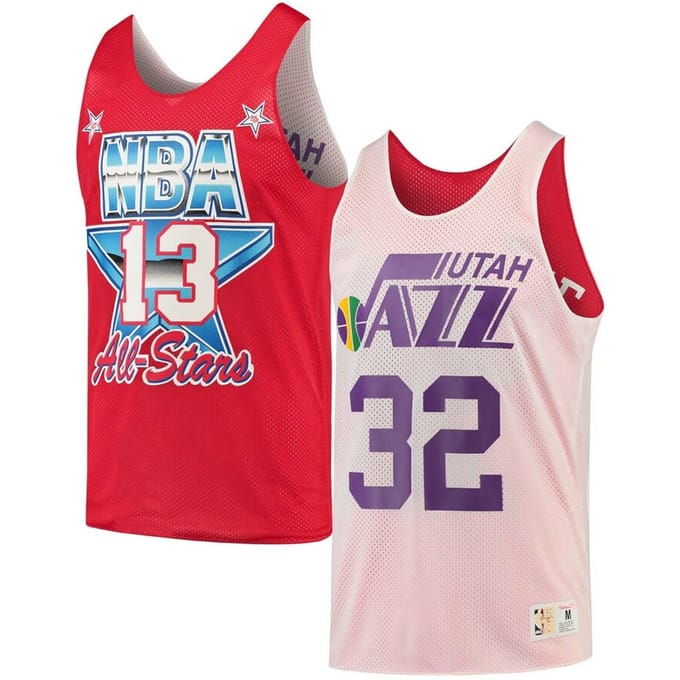 Mitchell & Ness Reversible Utah Jazz Karl Malone Heren Vest