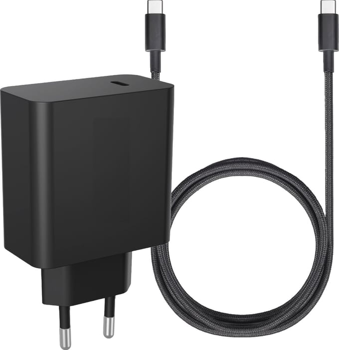 45W Snellader Adapter met 3 meter USB-C Kabel - GaN Technologie