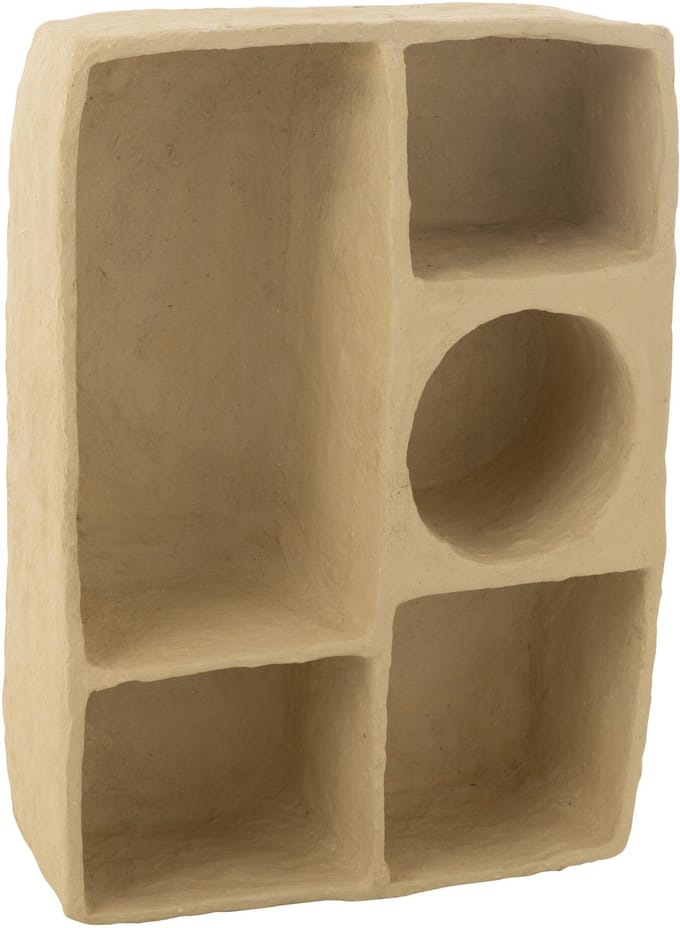 J-Line wandrek Flint - papier maché - naturel - large