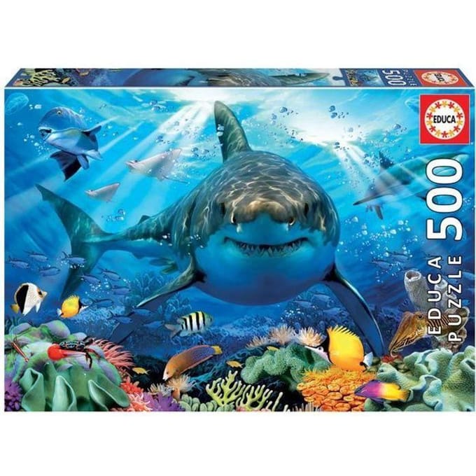 EDUCA - puzzel - 500 stuks - Grote witte haai