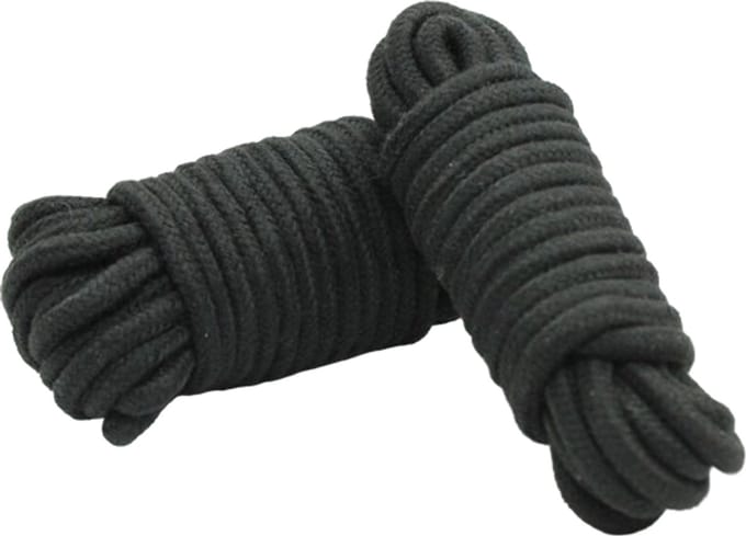 Bondage touw 2 X 2 Meter - 4 meter totaal - BDSM - Zwart - Stevig
